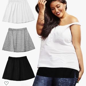Unisex Cotton Skirt Shirt Extender -set of 3 - 3xl